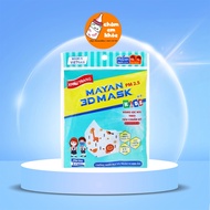 Mayan 3D mask Kids++ PM 2.5 Safe, anti-UV, protects baby's health (5 pieces/bag, for children from 3