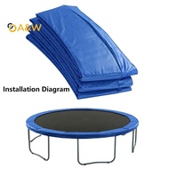 A&W 8Ft Trampoline Protection Pad Universal Replacement Trampoline Edge Cover Mat Tear-Resistant Wat