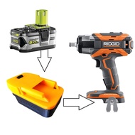 RYOBI ONE+ 18v battery adapter for AEG RIDGID 18v (machine and battery not included)