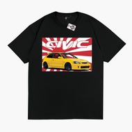 KARIMAKE Unisex Distro T-Shirt with Car Image HONDA CIVIC FERIO EK9 TYPE R JDM