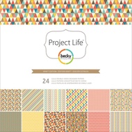 Crafts Project Life Designer Paper Collection Pack 12x12 24/Pkg - Kraft Edition