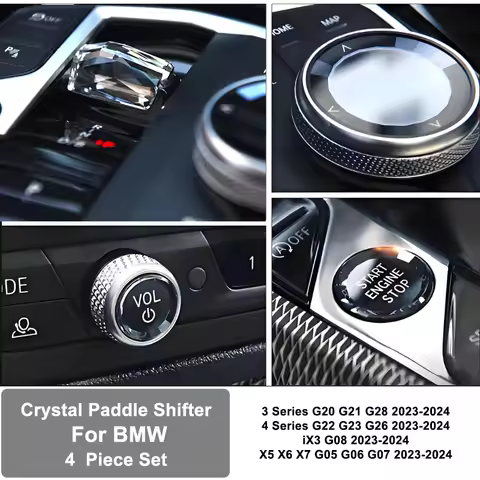 Crystal Gear Paddle Shift Knob Set For BMW G20 G21 G22 G23 G26 G28 IX3 G08 X5 G05 X6 G06 X7 G07 2023