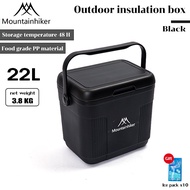 Mountainhiker 25L Insulated Cooler Box - Keeps Food & Drinks Fresh for 72 Hours - Suitable for Campi