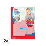 3M 兒童安全防撞護角 4入  粉紅色  2組