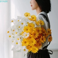 BYABR Artificial Daisy Flowers, Long Branch Natural Simulation Silk Small Daisy Flowers, Reusable Mu