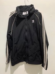 二手/中古 愛迪達 adidas originals 黑色 防風 風衣 棒球 教練 外套 CW1309 男版M 8成新