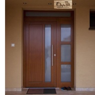 set pintu dan kusen+jendela minimalis kayu jati solid