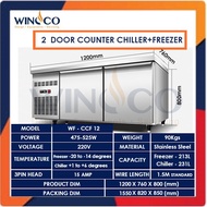 &gt;READY STOCK&lt; Winoco 2 Doors Counter Chiller + Freezer (Combo)