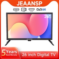 JEAANSP Digital TV 26 inch HD LED with VGA & HDMI Build in DVB-T2/MYTV