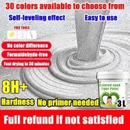 epoxy sand floor paint waterproof  flake coating cat lantai simen rumah self leveling epoxy floor pa