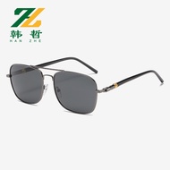 【GIAUSA】 Driving Polarized Photochromic Premium Metal Pilot Sun Glasses Shades for Men Outdoor Anti
