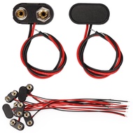 9V Battery Connector,10 PCS T-Type 9 Volt Buckle Connector Hard Plastic Shell Used in Student Experi