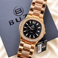 BUZZ Germany Ladies Quartz Watch 35mm Rose Gold Stainless Steel Bracelet Watch | 30M Water Resistant