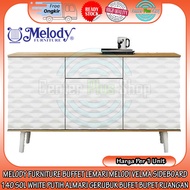 [INSTANT] MELODY FURNITURE BUFFET CABINET MELODY VELMA SIDEBOARD 140 SOL WHITE WHITE GERBUK CABINET 