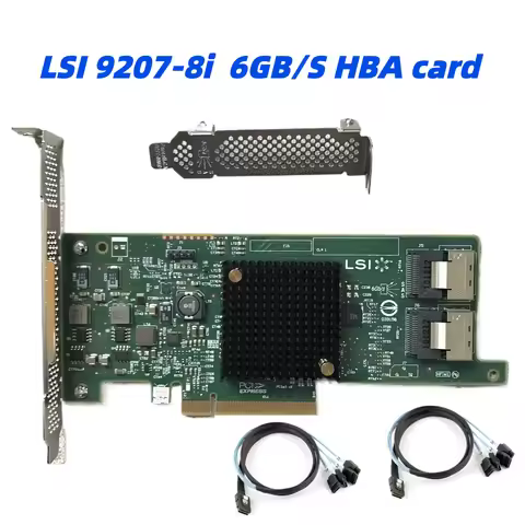 LSI SAS 9207-8i IT Mode HBA SATA SAS 6Gb/s PCI-E 3.0 Host Bus Adapter Card