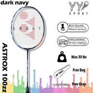 【YY SPORT HOT SELL】YONEX ASTROX 100ZZ DarkNavy Badminton Racket Full Carbon 26-30Lbs Free Gift