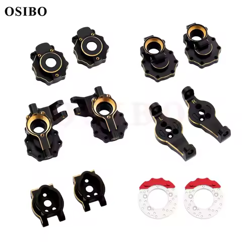 TRX-4 Portal Axle Housing Brass Weight Upgrade Parts Black Electrophoresis for 1/10 RC Crawler Car T