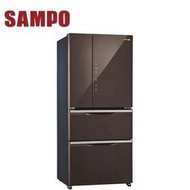 SAMPO 聲寶 560公升 一級 變頻 玻璃 鏡面 四門 冰箱 SR-A56GDD (R7)琉璃棕 $3X500