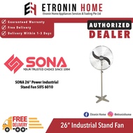 SONA 26" Power Industrial Stand Fan SIFS 6010