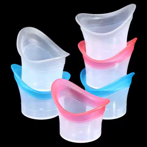 New·2Pcs Silicone Eyewash Cups Resuable Soft Eye Bath Cup Eye Wash Cup·