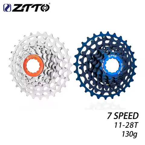 ZTTO Ultralight 7 Speed Cassette Folding Bike 7 Speed 11-28T Freewheel 130g 7V 28T ULT Sprocket BMX 
