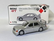 Minigt Mini GT NO 170 Mercedes-Benz 190E 2.5-16 Evolution II Silver Benz 平治 車仔 size 1:64
