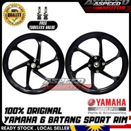YAMAHA 6BATANG Y125Z SPORT RIM 1.6/1.85 Y125ZR HITAM KILAT HLY