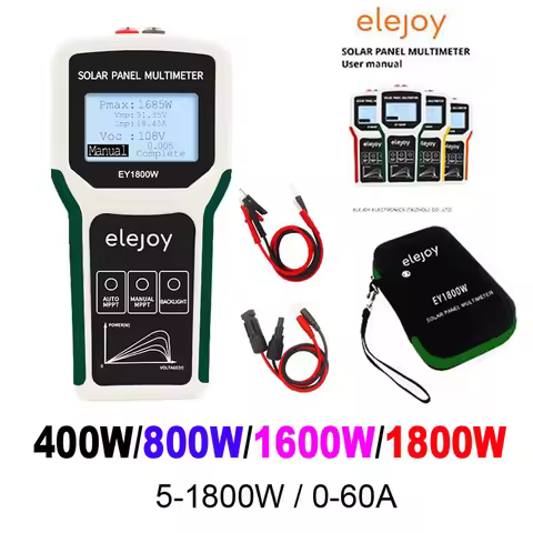 EY1800W/EY1600W/EY800W/EL400B Solar Panel Tester Photovoltaic Panel Multimeter Auto/Manual MPPT Dete