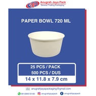 paper bowl 720ml tebal (24 oz) / mangkok kertas 720ml tahan microwave