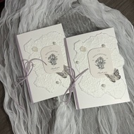 Handmade Vow Card Wedding Niche Simple Shell Butterfly Vow Declaration Book Declaration Book Marriag