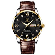 POEDAGAR/POEDAGAR Luminous Dual Calendar Men's Watch Lightweight Water Diamond English Wrist Watch 8