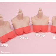 Worldbox 1/6 Female Body Big Breast Accessories D Cup E Cup Suitable for AT201, AT202 and AT203 NXLK