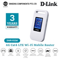 D-LINK DWR-932M 4G LTE Cat4 WiFi Mobile Hotspot | Up to 10 Devices, 3000mAh, Fast 150Mbps Hotspot