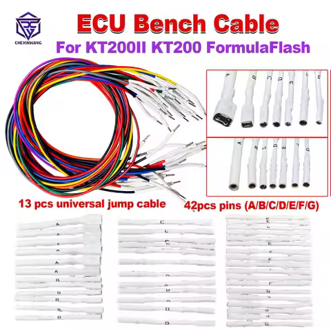 ECU Bench Cable FormulaFlash Flex Cabling Kit ECU Connector KT200II Bench Cable KT200 ECU Pin Adapte