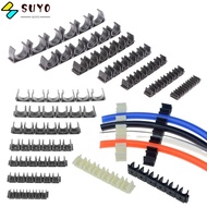 SUYO Water Pipe Holder, 6 Way 4mm 6mm 8mm 10mm 12mm Hose Clamp,  Air Hose Fixing Gas Compressor Diversion Flow Clip Pneumatic Tube Water Hose