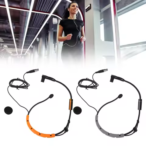 Headworn Condenser Microphone Hydrophobic Structure Fitness Headset Microphone for PGA31 SM31 SM35 H
