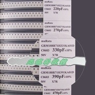 0603 Chip Capacitor 90 Kinds muRata SMD Sample Book Parts