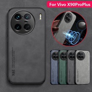 Casing For VIVO X100 X90 X80 X70 X60 Pro Plus Pro+ Luxury Leather Phone Case Fashion Couple Protection Casing Shockproof Soft Back Cover