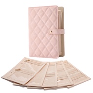 GN0H 2025 Jewelry Storage Book Bag Necklace Earrings Earrings Loose-leaf Portable Travel Book Storag