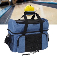 meien Oreilet Bowling Ball Bag 2  Tote with Padded Holder Adjustable Shoulder Strap Double Balls Sto