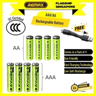 REMAX  AAA / AA Rechargeable USB Lithium Battery New Energy Series High-Quality Alkaline Strong Batt