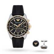 นาฬิกา Emporio Armani Sigma Quartz Stainless Steel and Silicone Casual Men Watch AR80003
