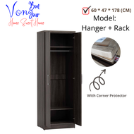 Von Bonjour DUBLIN 2 Door Wardrobe / File Cabinet / Book Shelf / Cloth Cabinet / Almari Baju / Almar