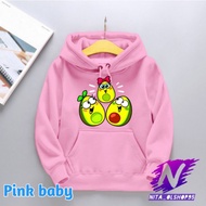 Avocado animation hoodie Cute children's hoodie cartoon animation
