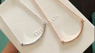Tiffany & Co. 中號光面雙T微笑項鍊 玫瑰金/金色/銀色 香港正品直送