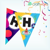 BIRTHDAY FLAG DECORATION / BUNTING FLAG BANNER