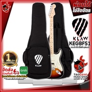 กระเป๋ากีต้าร์ไฟฟ้าบุฟองน้ำ Klaw KEGBFS1 สี Black - Electric Guitar Gig Bag Klaw KEGBFS1 ,แท้100% ,ส่งฟรี เต่าแดง ความหนา 5 มม.
