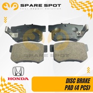Rear Disc Brake Pad for Honda Civic S84 SV4 SNA SNB 1.8 2.0 FD / Accord SDA 2.0 2.4 (43022-S84-A00)