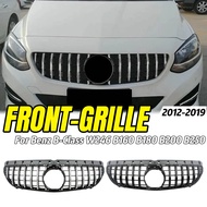 Front Upper Grille for Mercedes B-Class W246 B160 B180 B200 B250 2012-2019 Facelift, Gloss Black Mes