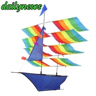 [เดลินิวส์] 3D เรือใบสีรุ้งขนาดใหญ่ว่าวลอยได้กีฬากลางแจ้งเด็กกิจกรรมเกมเด็ก